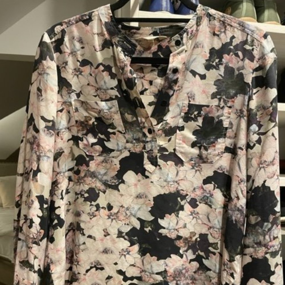 Rebecca Taylor Floral Silk Blouse